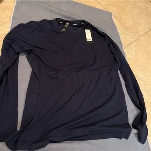 Rhone taupe wool seamless long sleeve medium